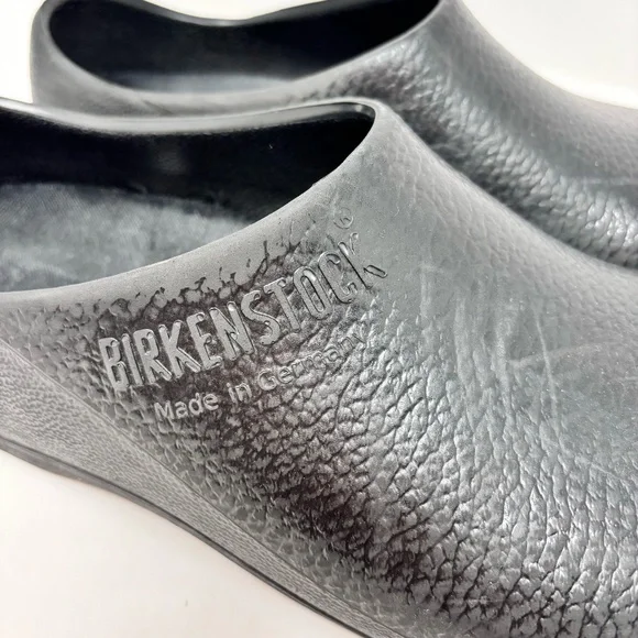 Birkenstock Ges Gesch Mens Rubber Slip On Clogs Black Size 10 - Picture 3 of 7